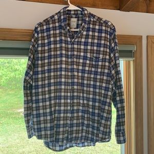 Men’s Large Chaps Flannel blue, brown and white